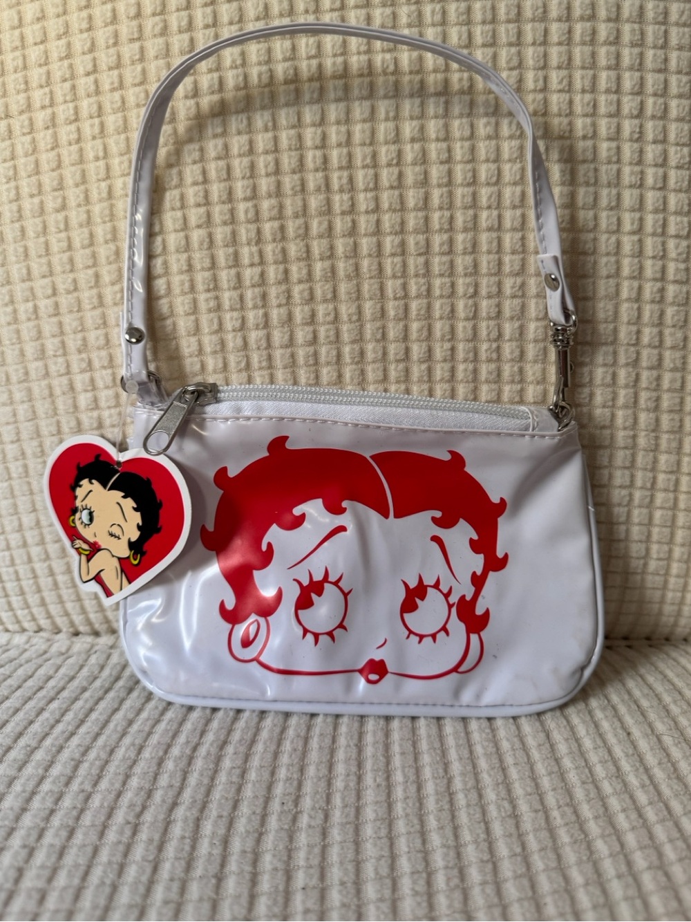 Betty Boop Mini Handbag Coin Purse White & Red